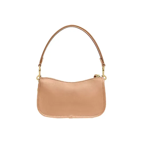 COACH Swinger Leather Shoulder Bag Mahjong Handbags Shoulder Bags Women's Light Brown
