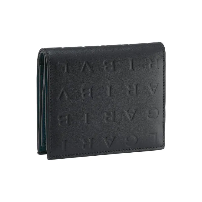 BVLGARI Bvlgari Logo Cow Leather Wallet Women's Black-2