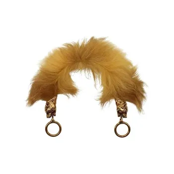 PRADA Metal With Fur Bag Accessories Women's Yellow