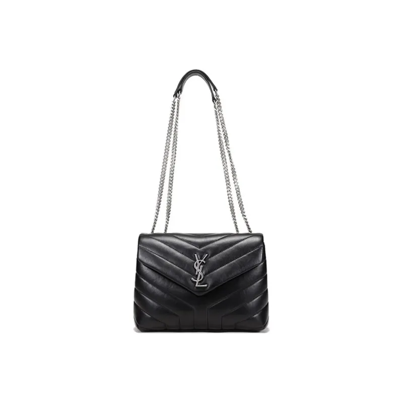 SAINT LAURENT Loulou Quilted Small Shoulder Bag-0