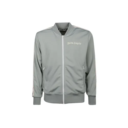 PALM ANGELS Grey Track Jacket 