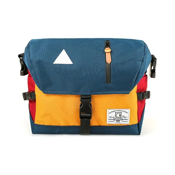 ACROSS Oxford Water Repellent Messenger Bag, Commute Bag, Crossbody Bag Regular Unisex Multicolor-7