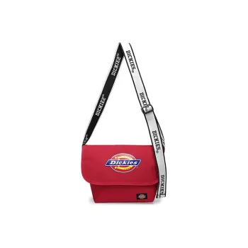 Dickies Polyester Messenger Bag Crossbody Bags Medium Size Unisex Red