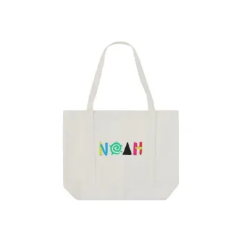 NOAH Canvas Tote Bag Shopping Bag Handbag Canvas Bag Regular Unisex White