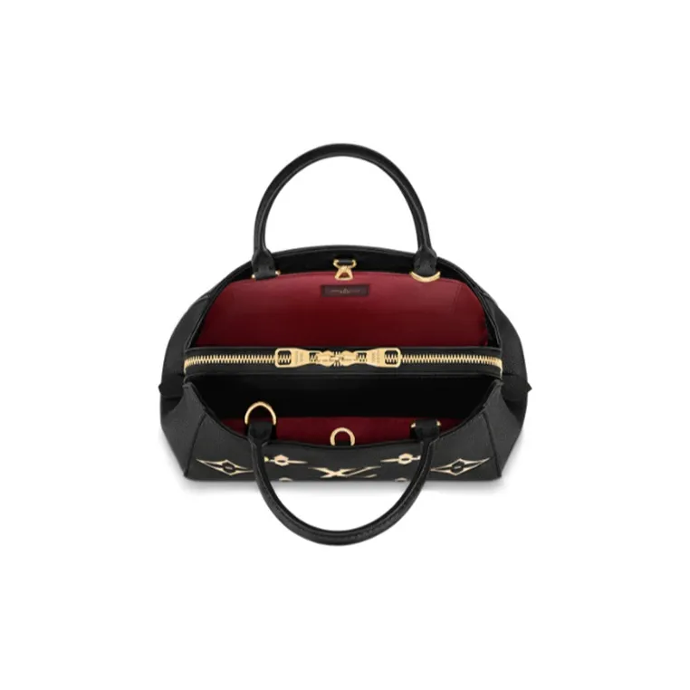 LOUIS VUITTON Montaigne Cow Leather Monsta Bag Crossbody Handbag Shoulder Bag Regular Women's Black/Ecru-3