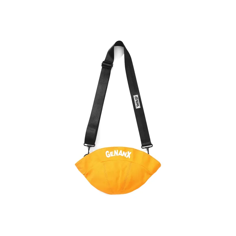 GENANX Cotton Dumpling Bag, Shoulder Bag, Crossbody Bag Regular Unisex Black/Yellow/Blue-3