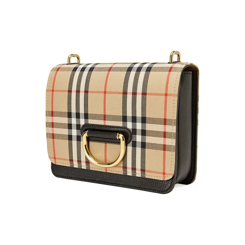 Burberry Vintage Cow Leather Shoulder Bag, Crossbody Bag Women's Archive Beige-2