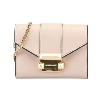 MICHAEL KORS Whitney Leather Wallet Card Holder Clutch Small Size Women's Pink