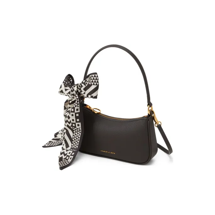 CHARLES&KEITH Fabric Small Square Bag Shoulder Bag Small Size Women's Multicolor-7