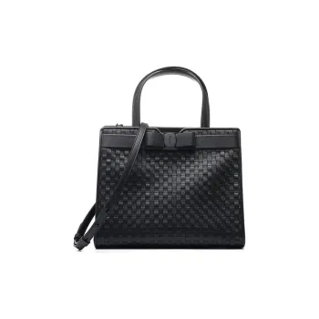 FERRAGAMO Calfskin Shoulder Bag, Crossbody Bag, Handbag Regular Women's Black