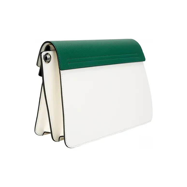 MCM Visetos PVC Shoulder Bag Crossbody Bag Women's Green/Black/White-3