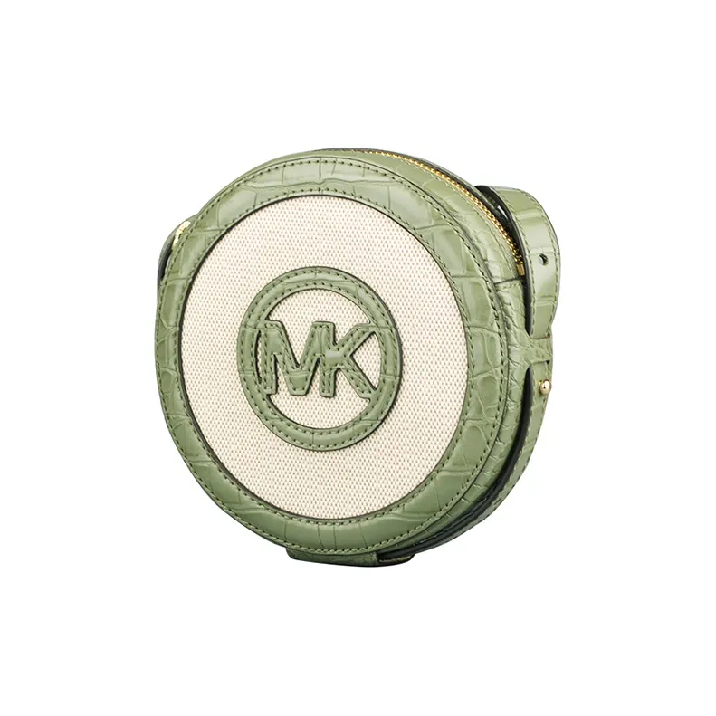 MICHAEL KORS Aidy Leather Round Shoulder Bag, Crossbody Bag Regular Women's Mint Green-2