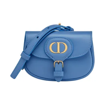 DIOR Bobby Smooth Cow Leather Handbag, Shoulder Bag, Crossbody Bag Mini Women's Cornflower Blue & Klein Blue