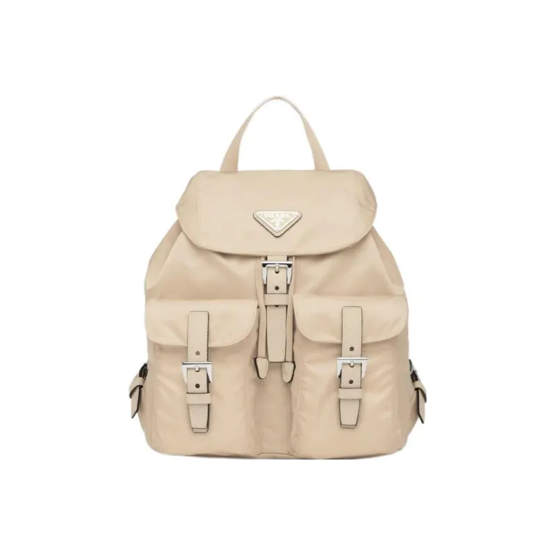 PRADA Re Nylon Recycled Nylon Backpack Trumpets Women's Desert Yellow-0