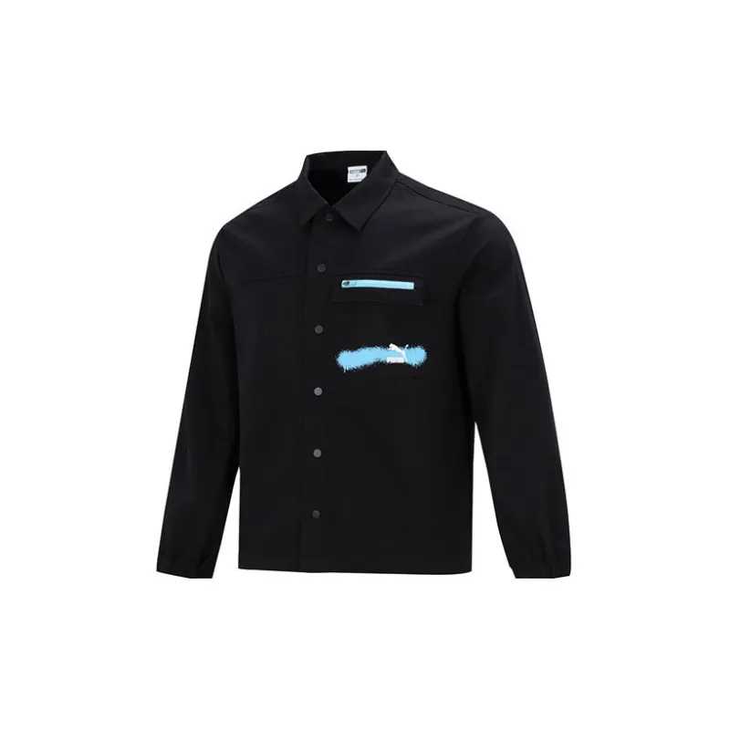 PUMA Jackets Men Black-1