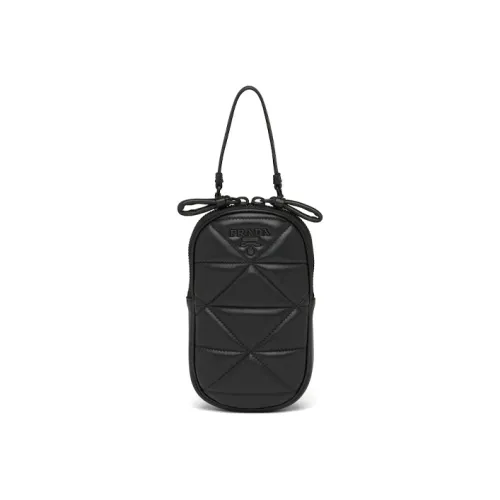 PRADA Spectrum Sheepskin Handbag Women's Black