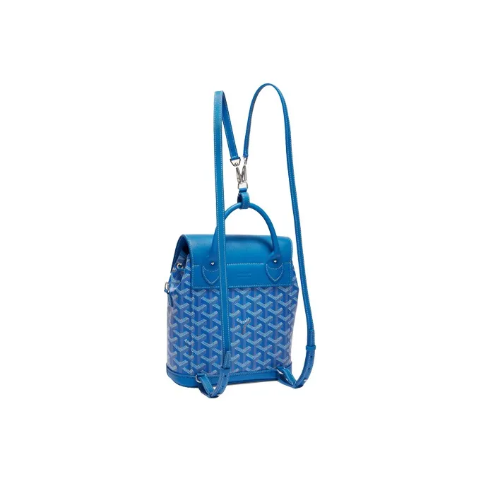 GOYARD Alpin Cow Leather Backpack Mini Women's Sky Blue-2