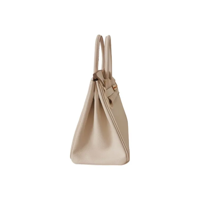 HERMES Birkin Epsom Leather Birkin Bag Handbags Women's 10 Craie Milkshake White-1