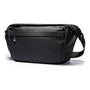 BANGE Oxford Sling Bag Messenger Bag Laptop Bag Shoulder Bag Crossbody Bag Regular Unisex Black/Gray