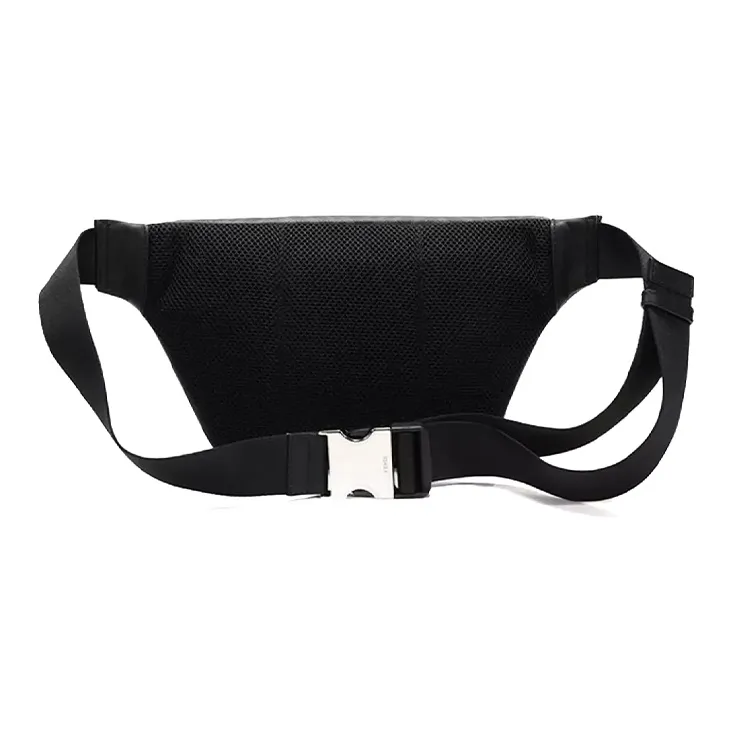 FENDI Coated Canvas With Leather Sling Bag Shoulder Bag Crossbody Bag Fanny Pack Regular Men's Black/Gray Color/Yellow-1
