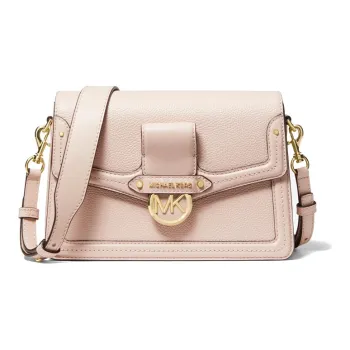 MICHAEL KORS Jessie Cow Leather Artificial Leather Crossbody Bags Shoulder Bags Medium Size Women's Cherry Blossom Pink