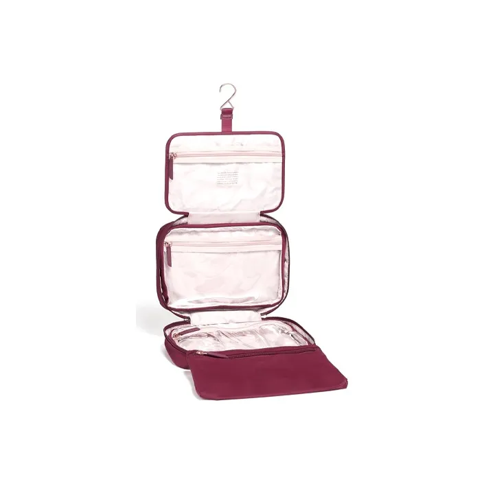 TUMI Voyageur Nylon Makeup Bag Women's Berry-3