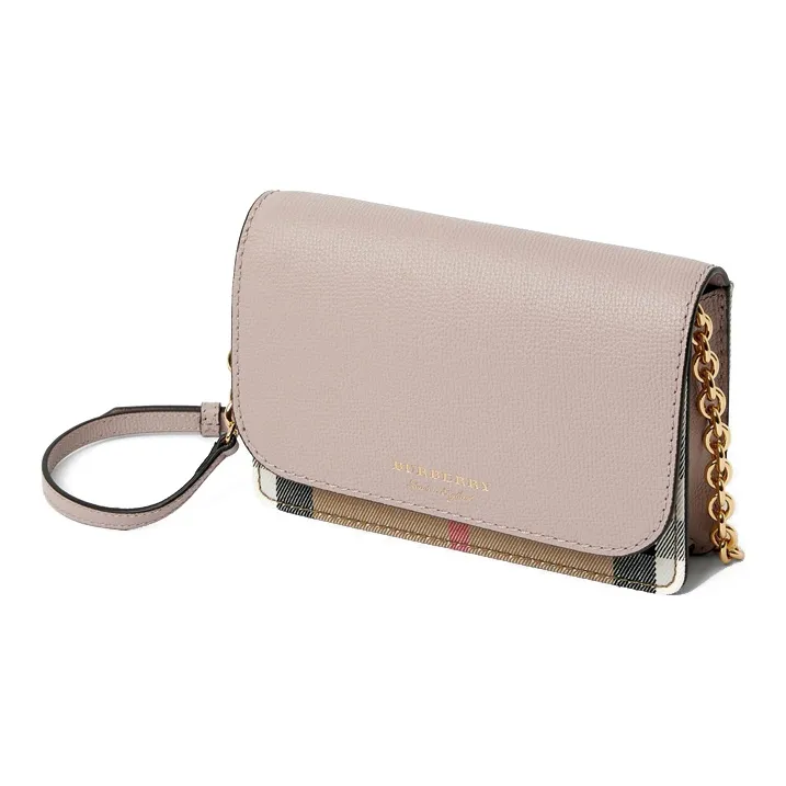 Burberry Vintage Calfskin Crossbody Bag, Shoulder Bag Women's Dusty Pink-1