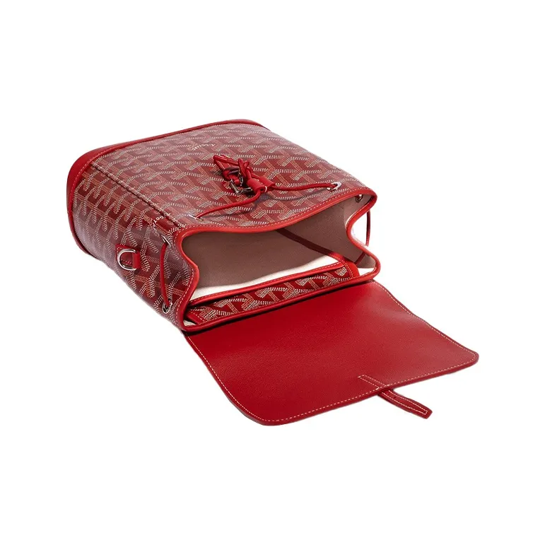 GOYARD Alpin Cow Leather Backpack Mini Women's Red-4