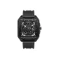 Black Case Black Dial Black Rubber Strap