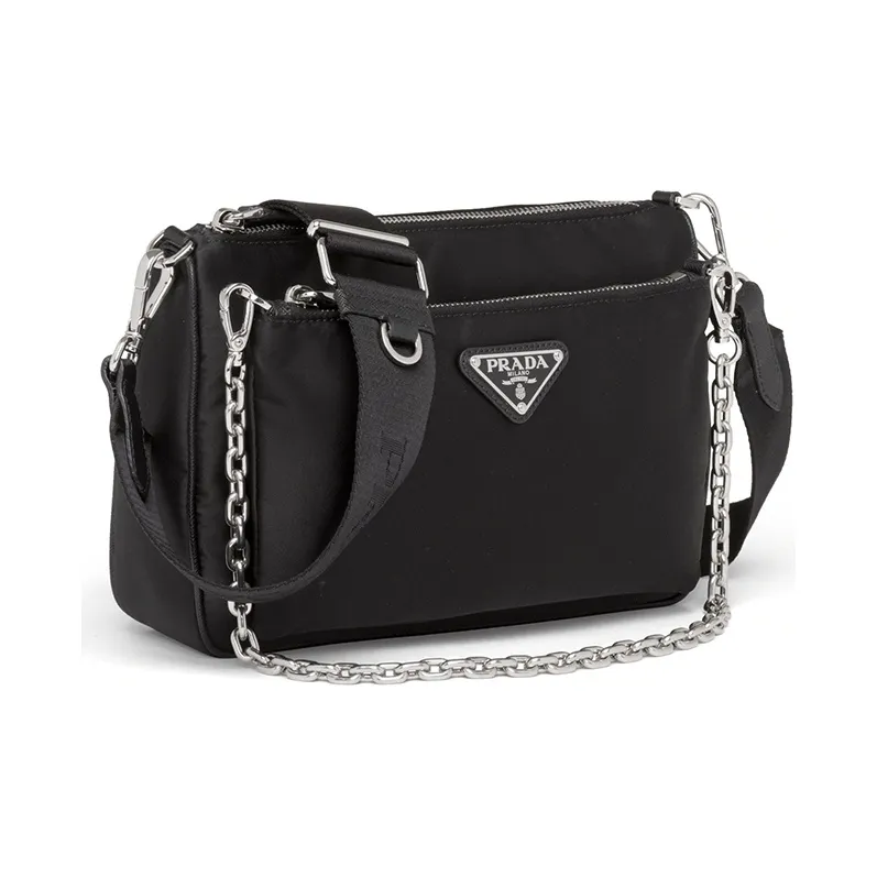 PRADA Nylon Messenger Bag Shoulder Bag Men's Black-1