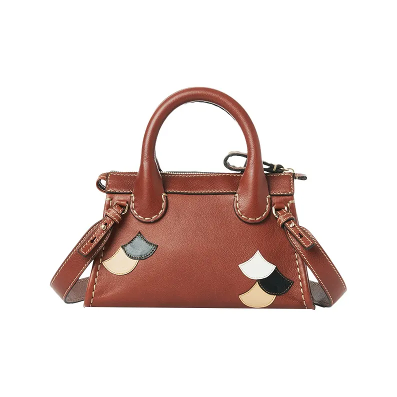 Chloe Chloé Bags Buffalo Leather One Shoulder Handbag, Crossbody Bag Mini Women's Brown-1