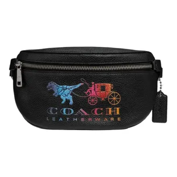 COACH BeltRexy Leather Crossbody Bag, Sling Bag, Fanny Pack Small Size Women's Black