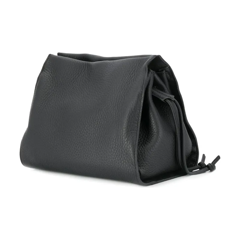 Mulberry Coarse Grain Leather One Shoulder Handbag Regular Women's Black-2