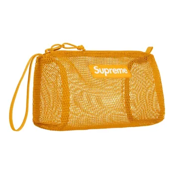 Supreme Spring/Summer 2020 Collection Nylon Makeup Bag Storage Bag Toiletry Bag Regular Unisex Yellow