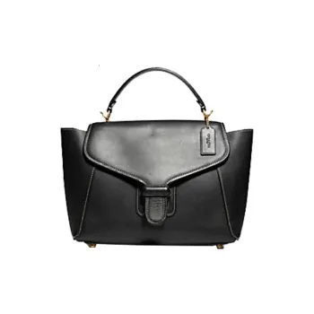 COACH Courier Glove Tanning Shoulder Bag, Crossbody Bag, Handbag Tubas Women's Black