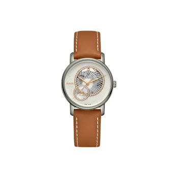 RADO DiaMaster Collection Automatic Mechanical Movement Women's Watch 35mm White Dial Leather Strap