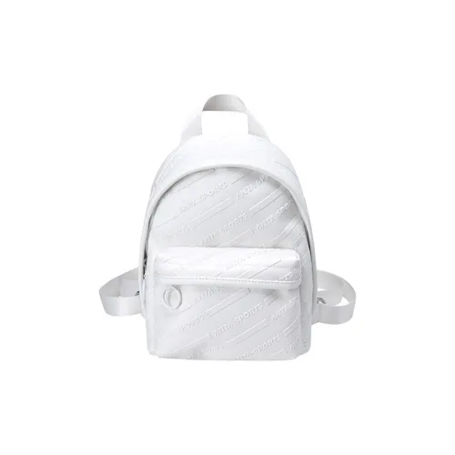 Anta PU Leather Backpack Mini Women's White