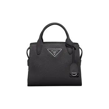 PRADA Saffiano Leather Handbag Medium Size Women's