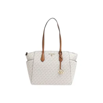 MICHAEL KORS Saffiano Leather One Shoulder Handbag Women's Light Umber