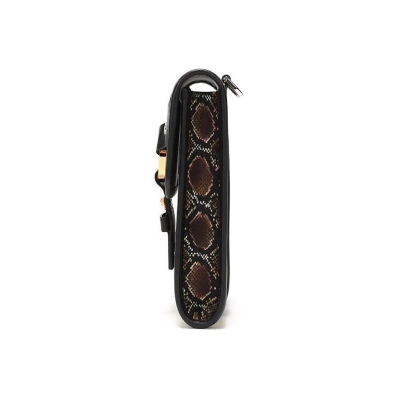 VERSACE Barocco Leather Neck Pouch Cell Phone Case Shoulder Bag Regular Men's Black-2