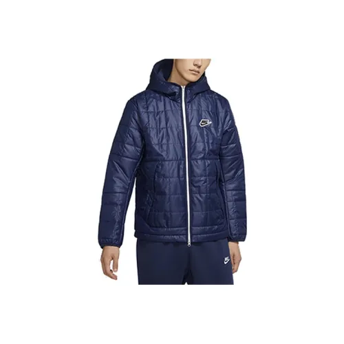 Nike Puffer Jackets Men Navy Blue