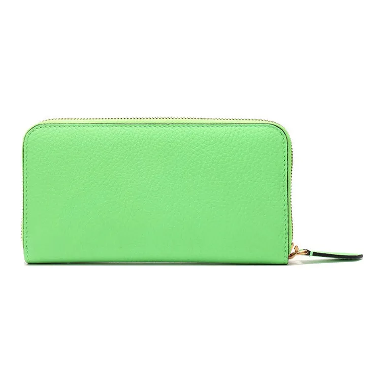 Burberry Tweed Long Wallet Clutch Regular Women's Green-3