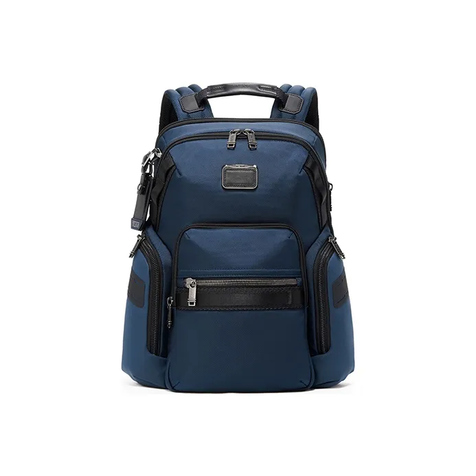 TUMI Alpha Bravo Nylon Backpack Regular Men's Blue-0