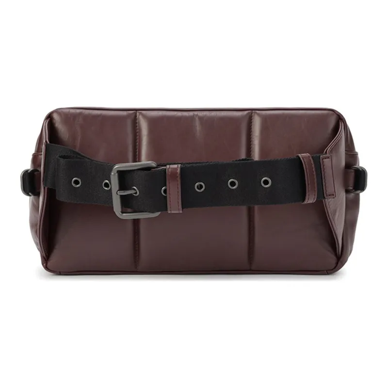 Bottega Veneta Leather Fanny Pack Women's Burgundy-1