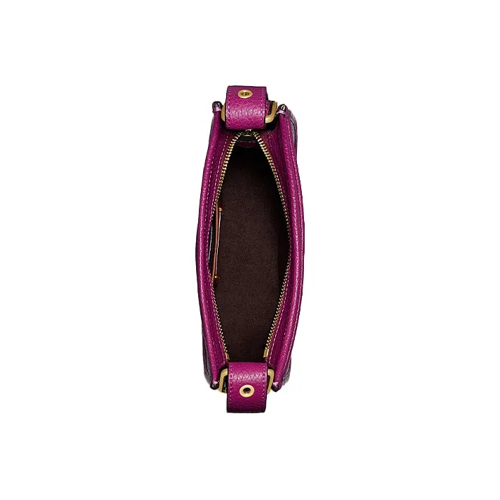 COACH Emery Cow Leather Shoulder Bag Crossbody Bag Small Size Women's Purple-2