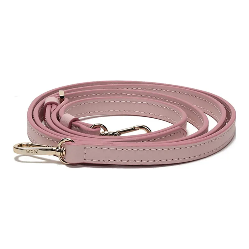 MCM Patricia Visetos Leather Saddle Bag, Shoulder Bag, Crossbody Bag, Coin Purse Small Size Women's Pink-6