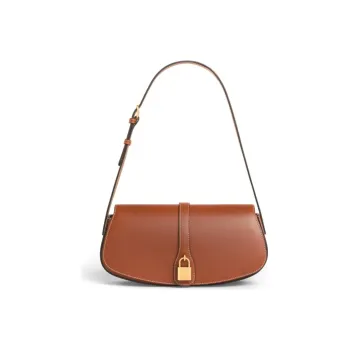 CELINE Tabou Cow Leather Shoulder Bag, Handbag, Shoulder Bag Women's Tawny/Caramel