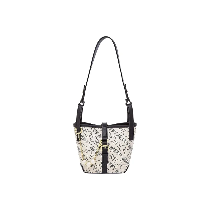 Miffy PU Bucket Bag Handbag Basket Bag Shoulder Bag Women's Brown/Black-4
