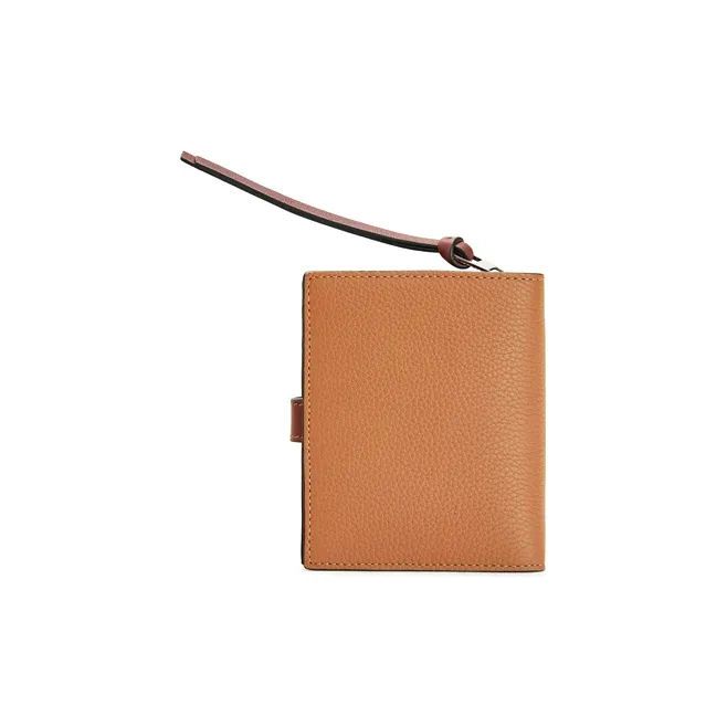 LOEWE Calfskin Wallet Women's Light Caramel/Hickory Nut-2