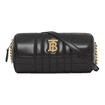 Burberry Lola Lola Bag Lambskin Cylinder Bag Shoulder Bag Crossbody Bag Mini Women's Black